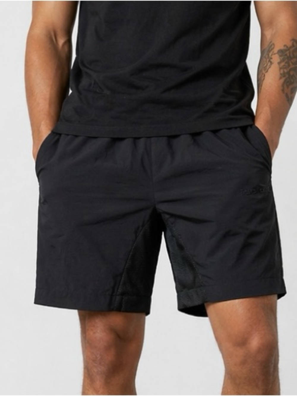 Black Scale Mesh Paneled Shorts‎ Black Men’s Size 30 NWT Nylon Streetwear Tech